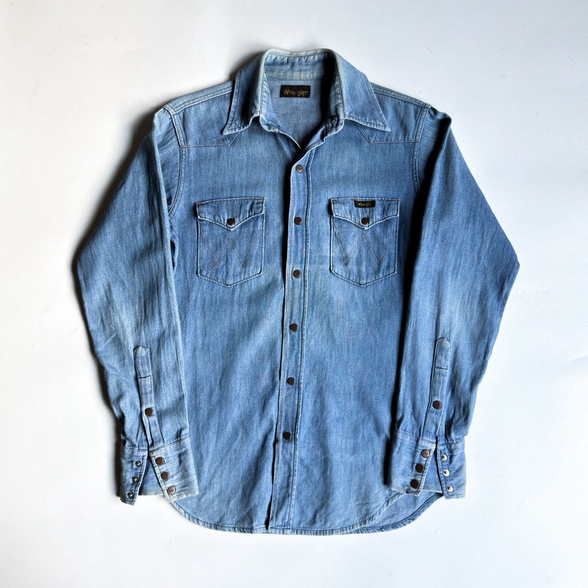 Wrangler Vintage 1970s Wrangler Western Shirt Size US S / EU 44-46 / 1 - 1 Thumbnail