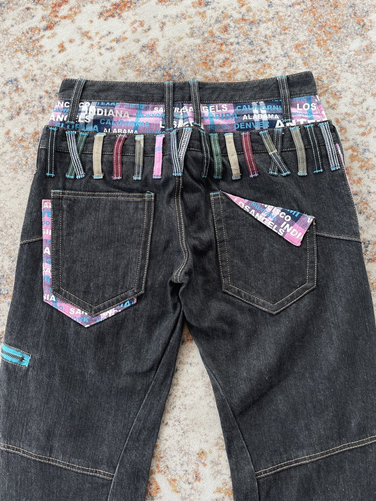 Hysteric Glamour ANTFUI DOUBLE WAIST DENIM JEANS Size US 31 - 4 Thumbnail
