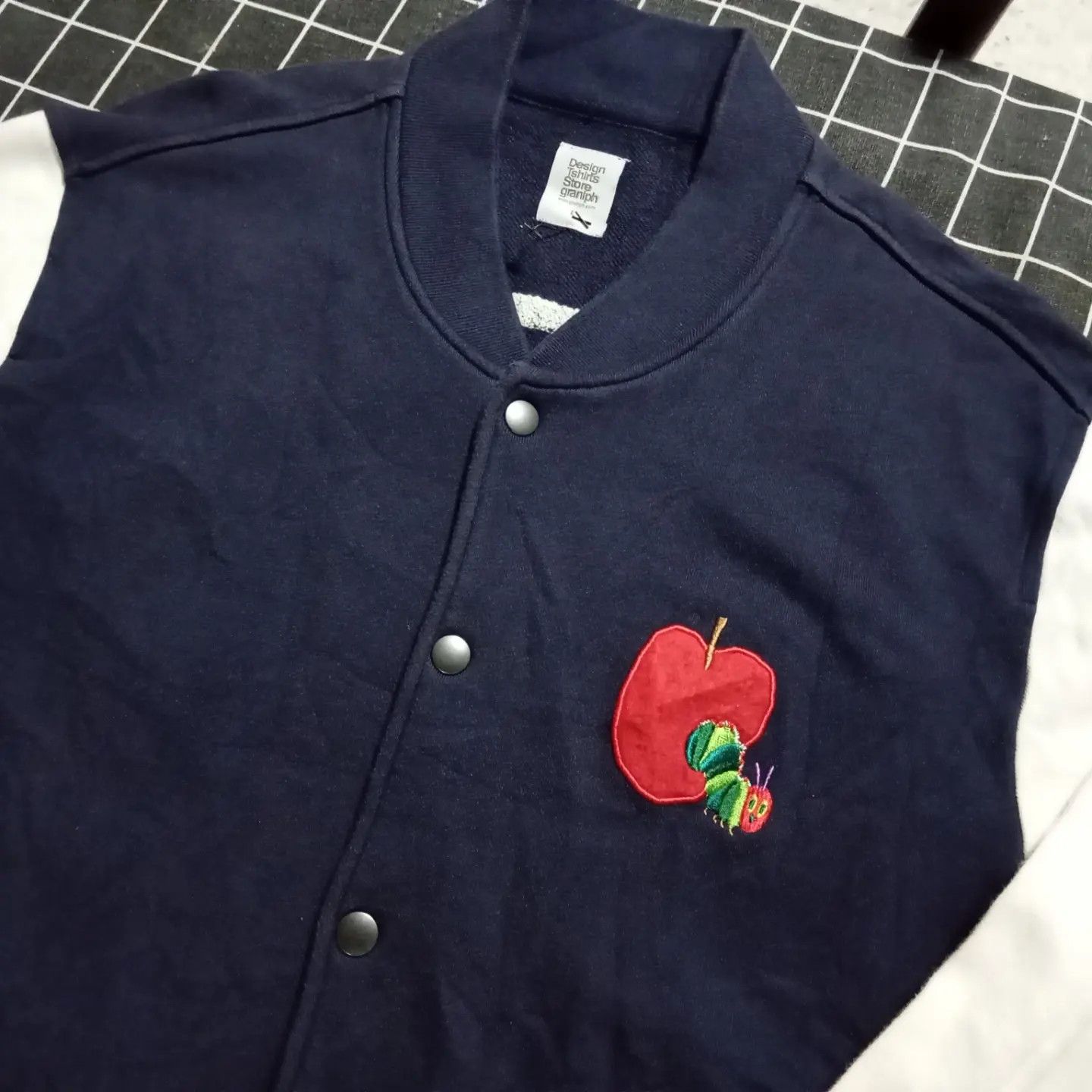 Japanese Brand The Very Hungry Caterpillar Varsity Jacket 📚🍎🐛 Size US M / EU 48-50 / 2 - 4 Thumbnail