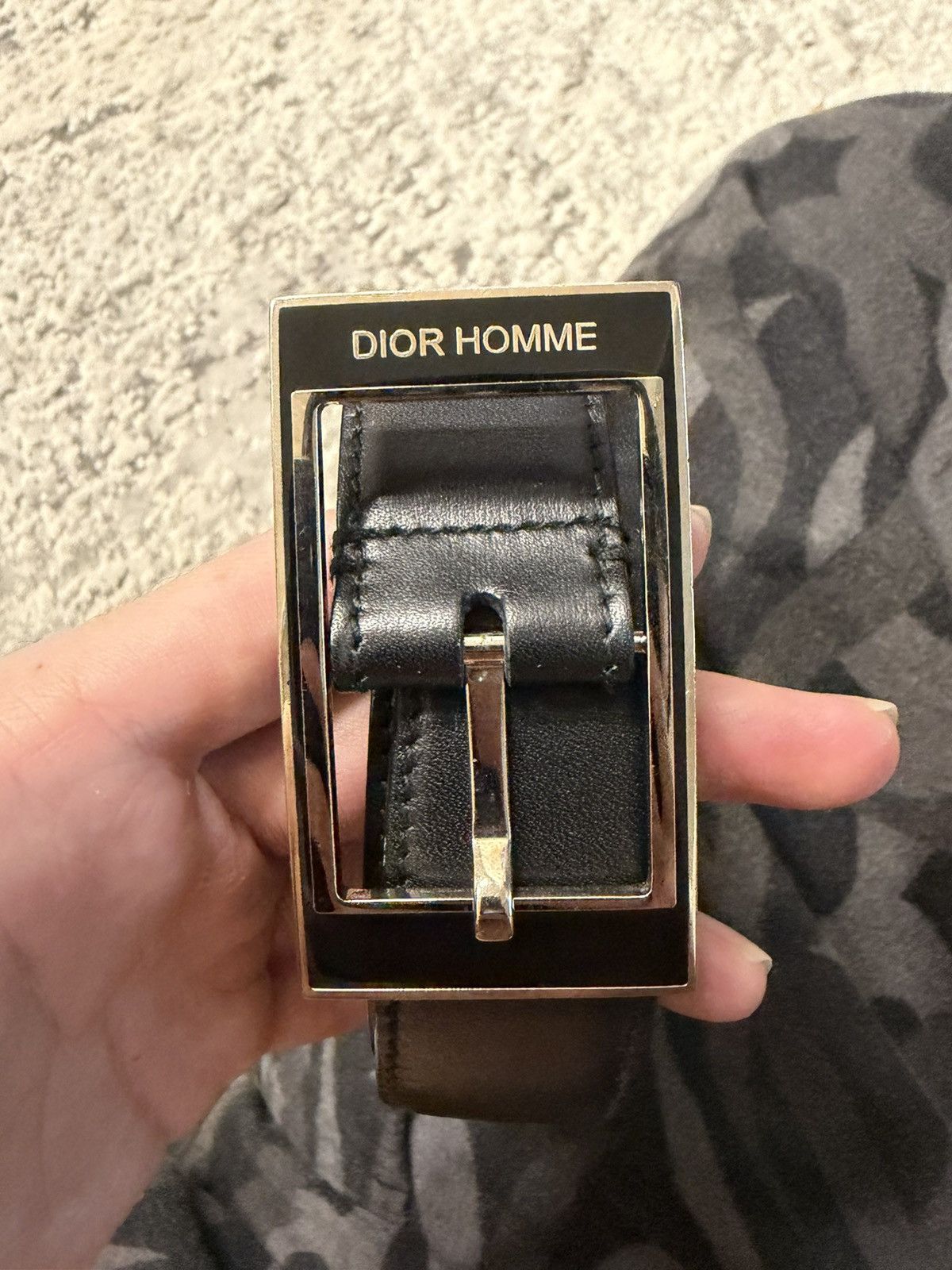 Dior Black Leather Buckle Belt Size ONE SIZE - 2 Thumbnail