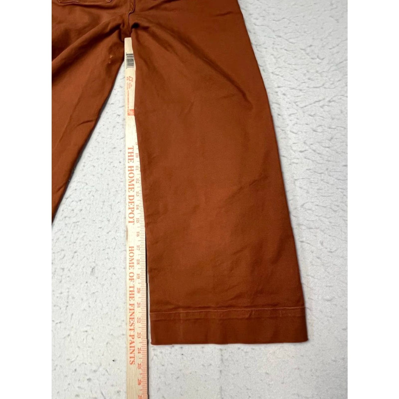 Madewell Madewell Pants Womens 23 Orange Slim Wide-Leg Crop Fit High Rise See Pics Size 40" / US 18 - 4 Thumbnail