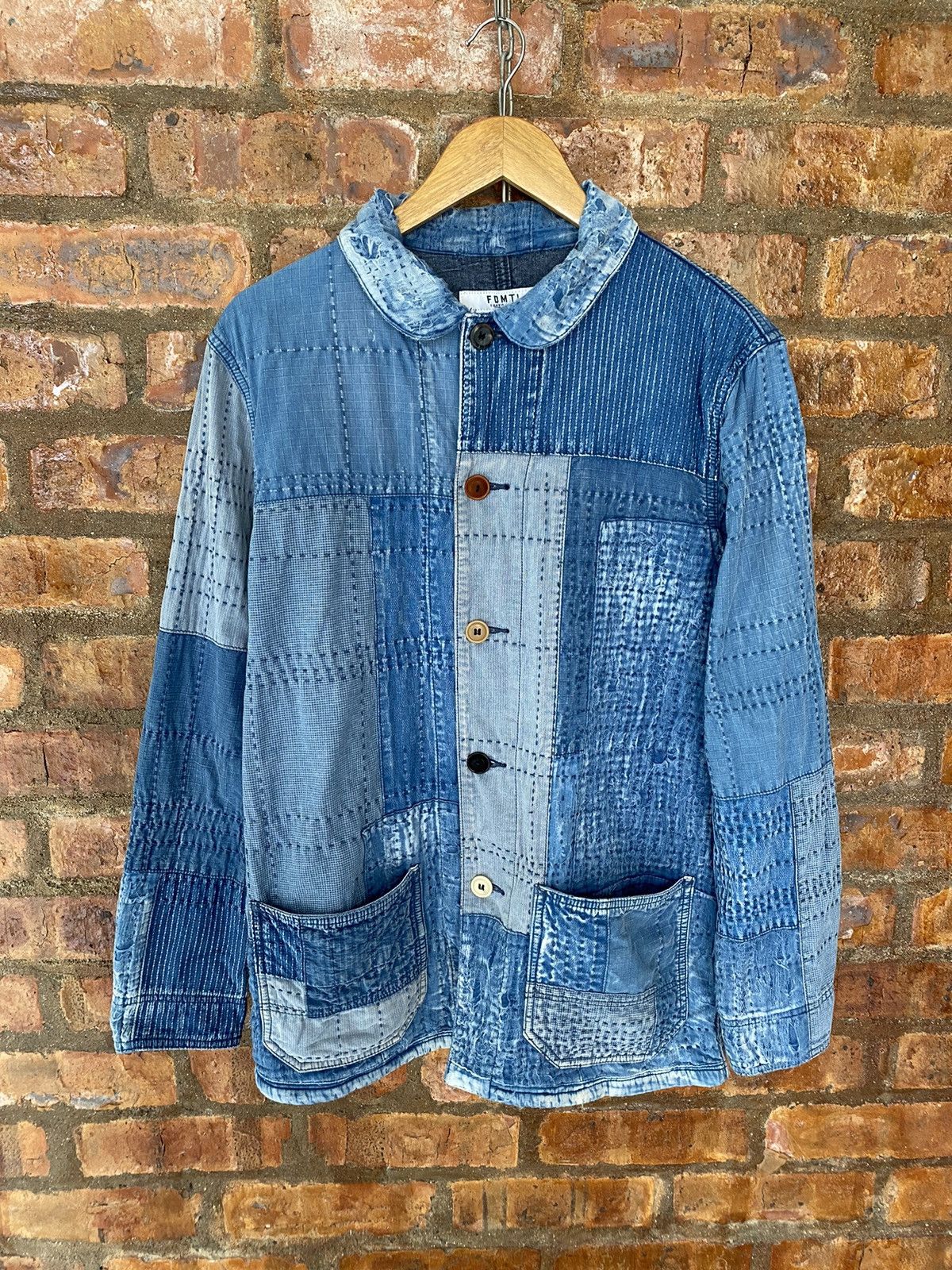 FDMTL Iconic Sashiko Boro Jacket 10 Year Wash Size US L / EU 52-54 / 3 - 2 Thumbnail
