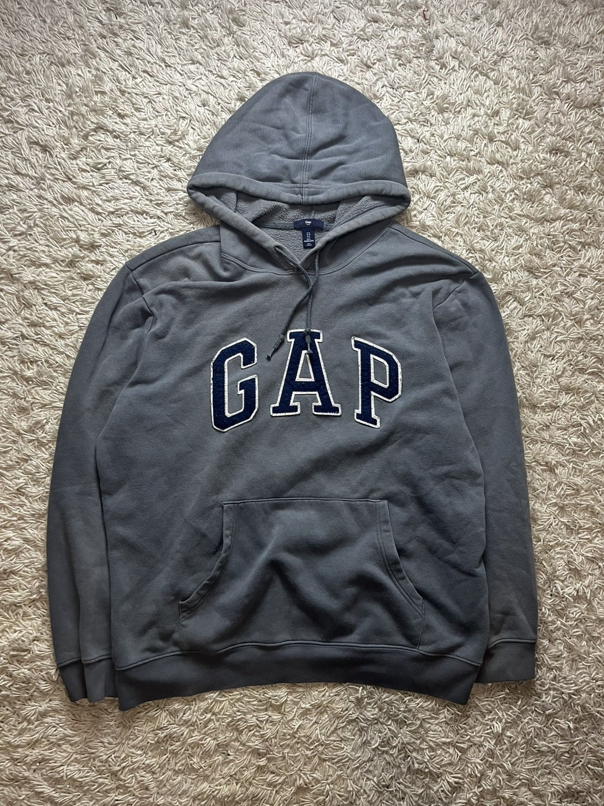 Gap × Vintage Vintage Streetwear Big Logo Hoodie Gap Size US L / EU 52-54 / 3 - 1 Thumbnail