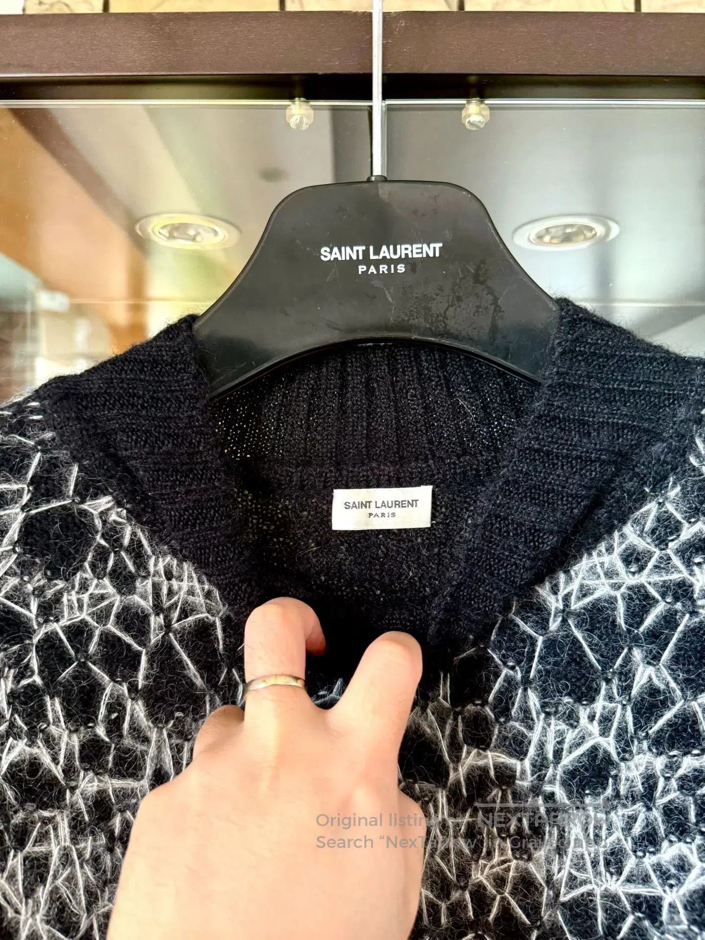Saint Laurent Paris black and white high. Size M / US 6-8 / IT 42-44 - 3 Thumbnail