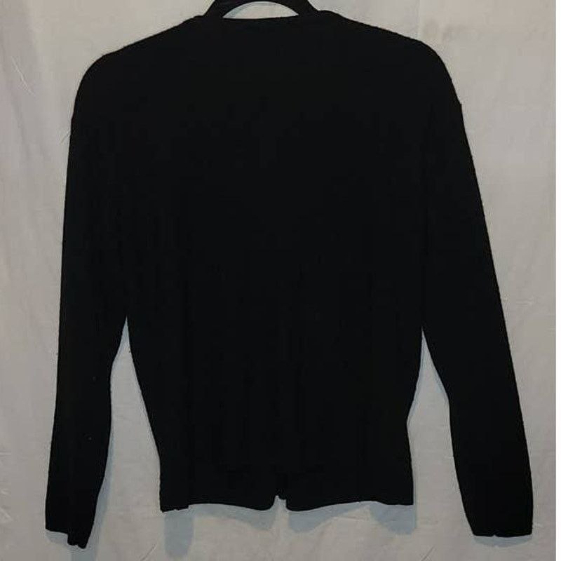 Vintage Claudia Barnes Black V-neck Button Close Cardigan Size LP Size L / US 10 / IT 46 - 2 Thumbnail