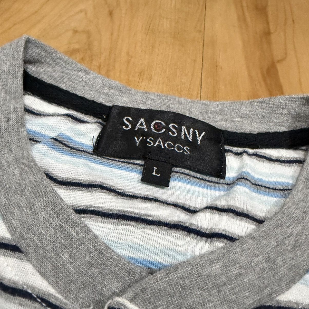 Yohji Yamamoto Sacsny y'saccs stripe pocket polo t-shirt Size US L / EU 52-54 / 3 - 8 Thumbnail