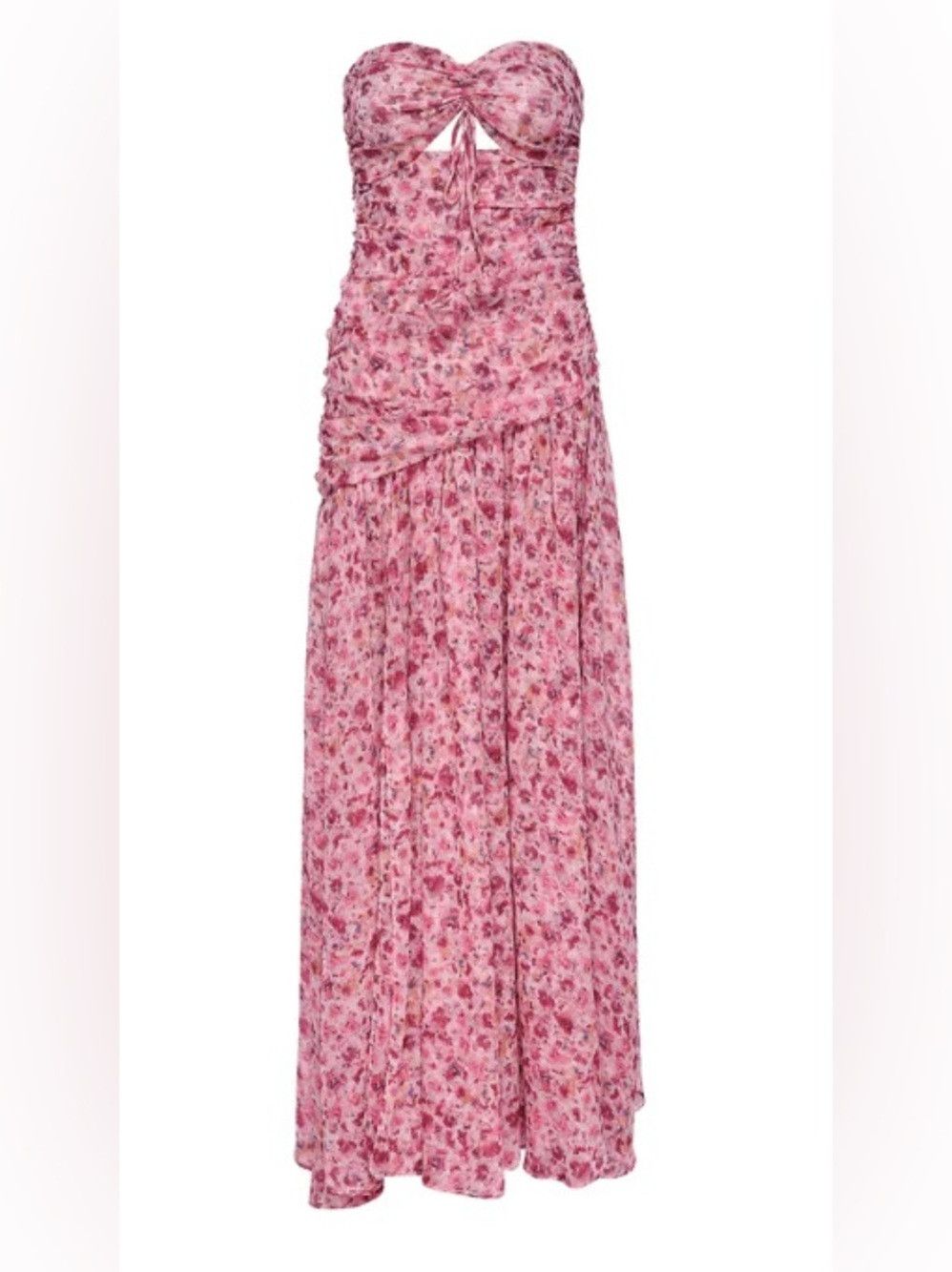 MISA Los Angeles MISA Los Angeles Monet Dress XS Pink Floral Strapless Maxi Size XS / US 0-2 / IT 36-38 - 4 Thumbnail