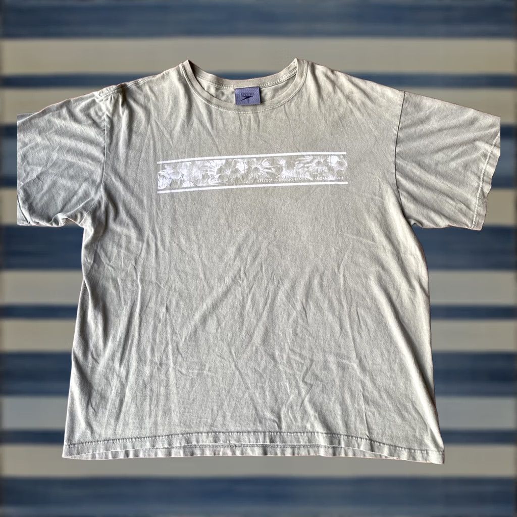 Speedo VINTAGE Speedo Hawaii California Surf T-Shirt XL Grunge Skater Surfer Men Green Cotton Crew Neck Short Sleeve Logo Size US XL / EU 56 / 4 - 1 Thumbnail