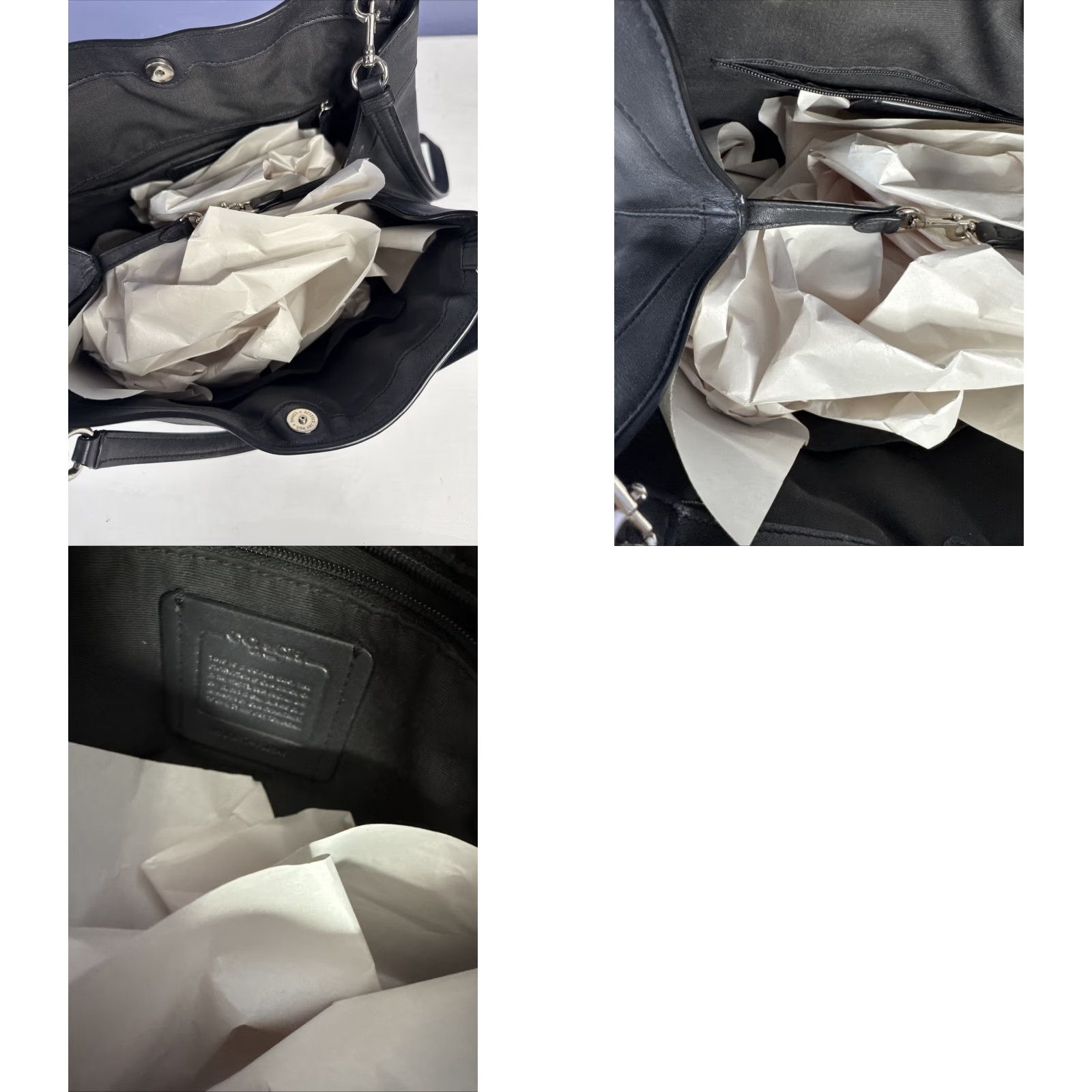 Coach Coach Bag Small Lexi F29548 Canvas Black Gray Jacquard Crossbody Leather Purse Size ONE SIZE - 8 Thumbnail
