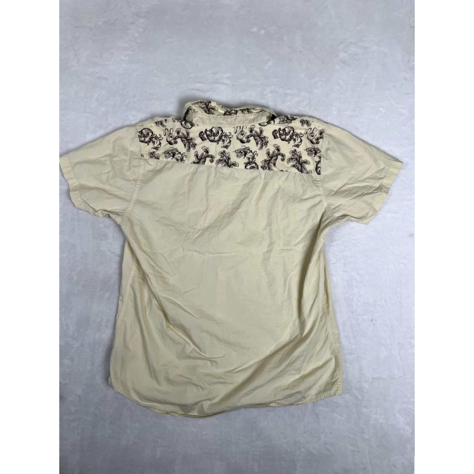 Anchor Blue VINTAGE Anchor Blue Shirt Mens XL Beige Short Sleeve Button Floral Y2K READ Size US XL / EU 56 / 4 - 6 Thumbnail