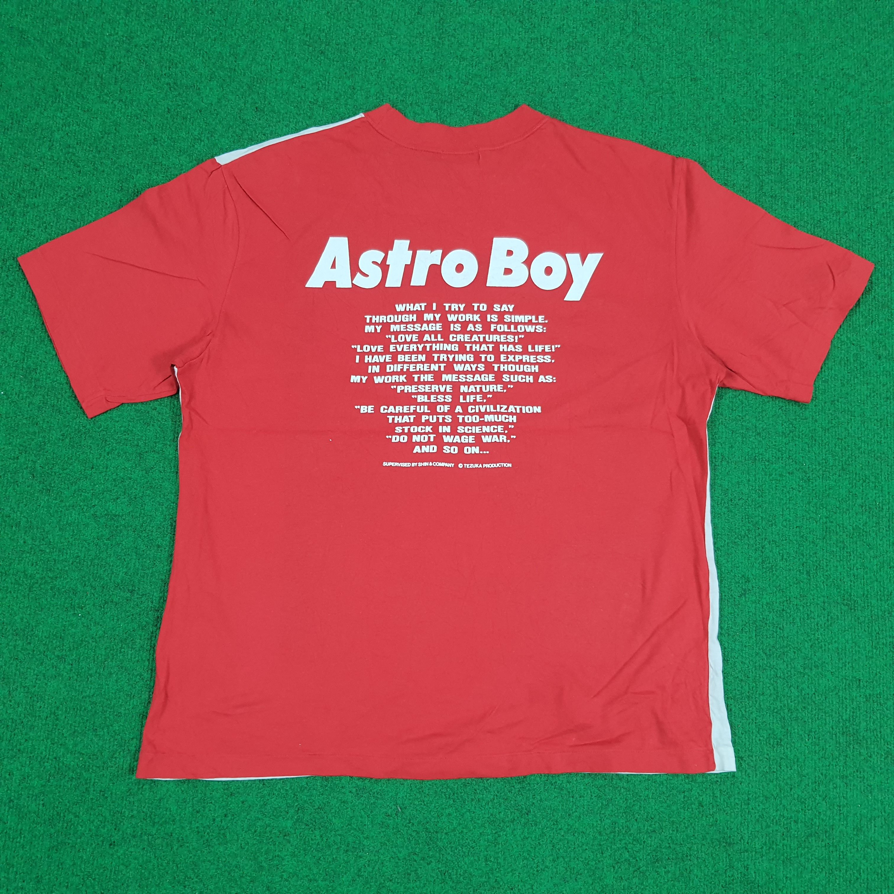 Japanese Brand × Vintage Vintage Mighty Atom Astro Boy Japan Robot Anime Tshirt Size US L / EU 52-54 / 3 - 3 Thumbnail