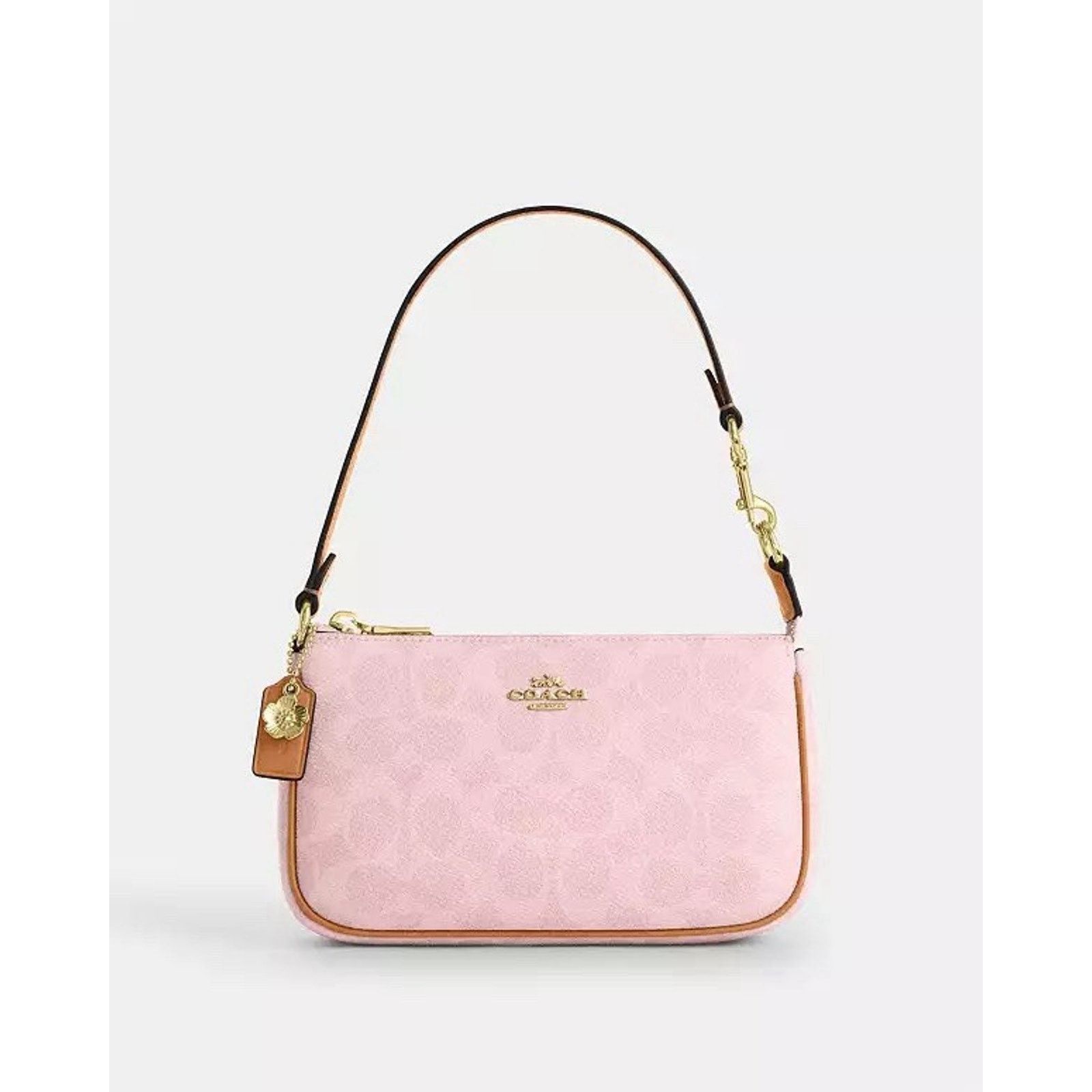 Coach NWT Coach Nolita 19 Canvas Charm Gold/Powder Pink CDW31 Size ONE SIZE - 9 Thumbnail