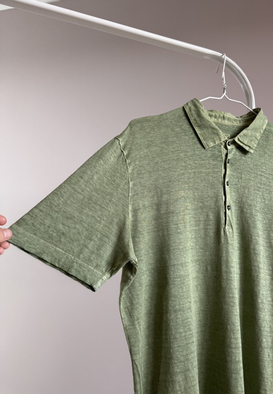 120% Lino 120% Lino Men Linen Polo Shirt Size US XL / EU 56 / 4 - 7 Thumbnail