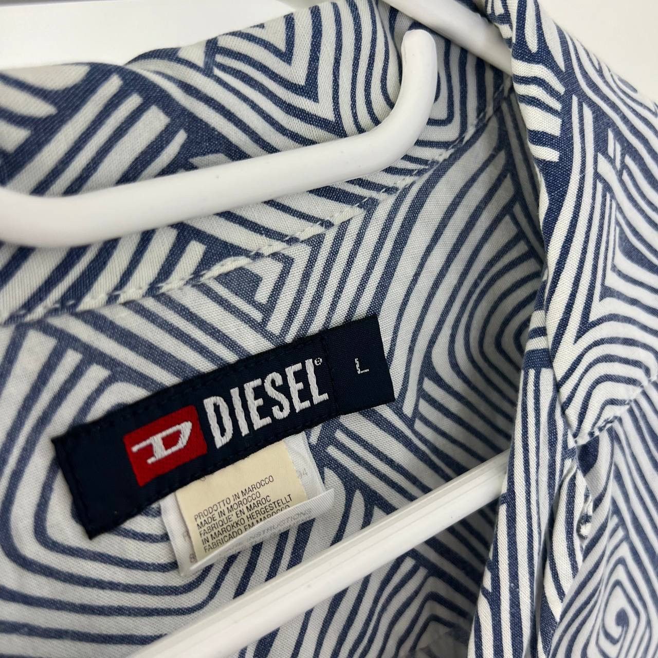 Diesel Vintage Y2K Diesel Avant Garde Button Up Shirt Size US L / EU 52-54 / 3 - 5 Thumbnail