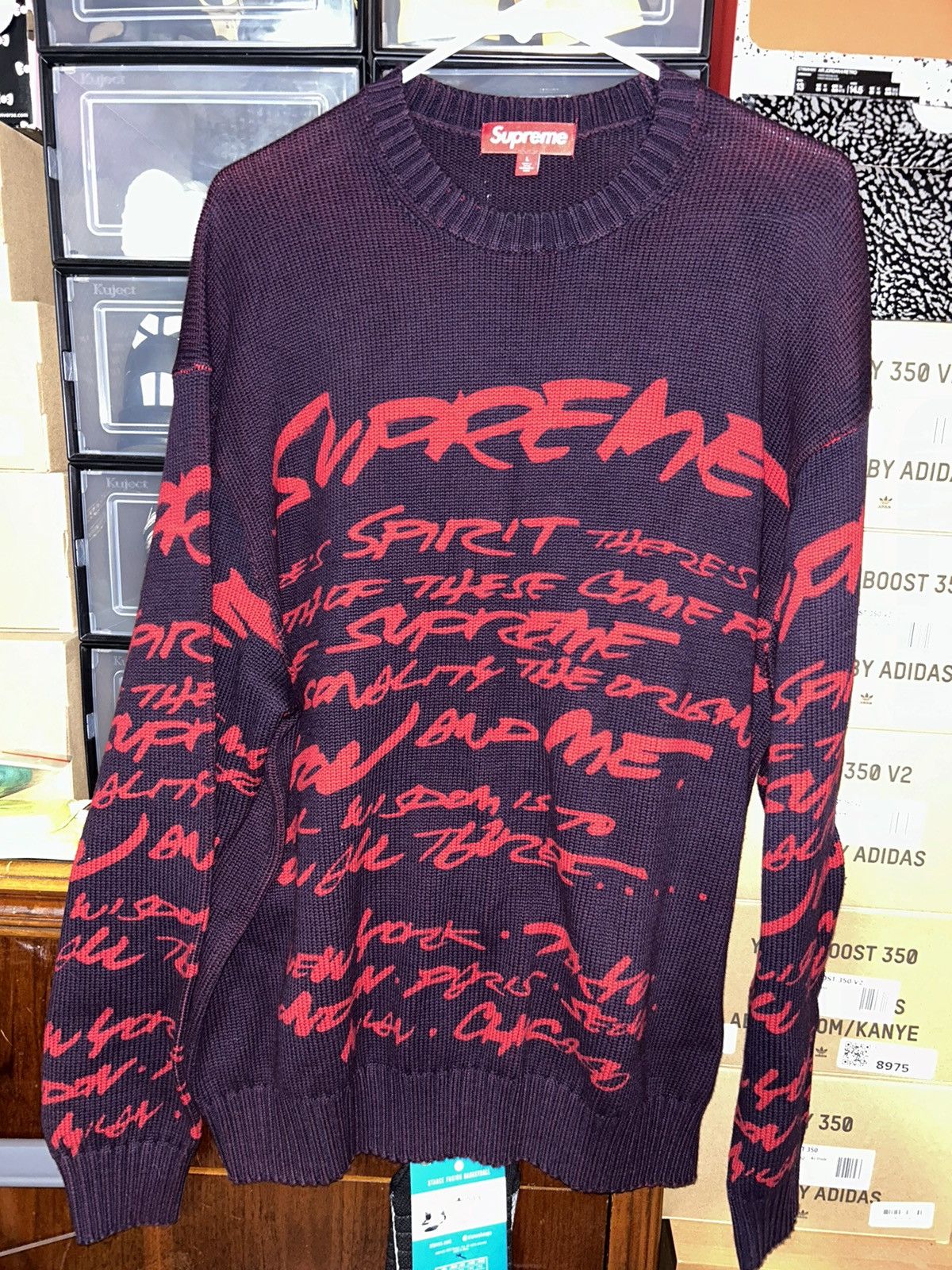Damien Hirst × Supreme Supreme Damien Hirst Shark Sweater Size