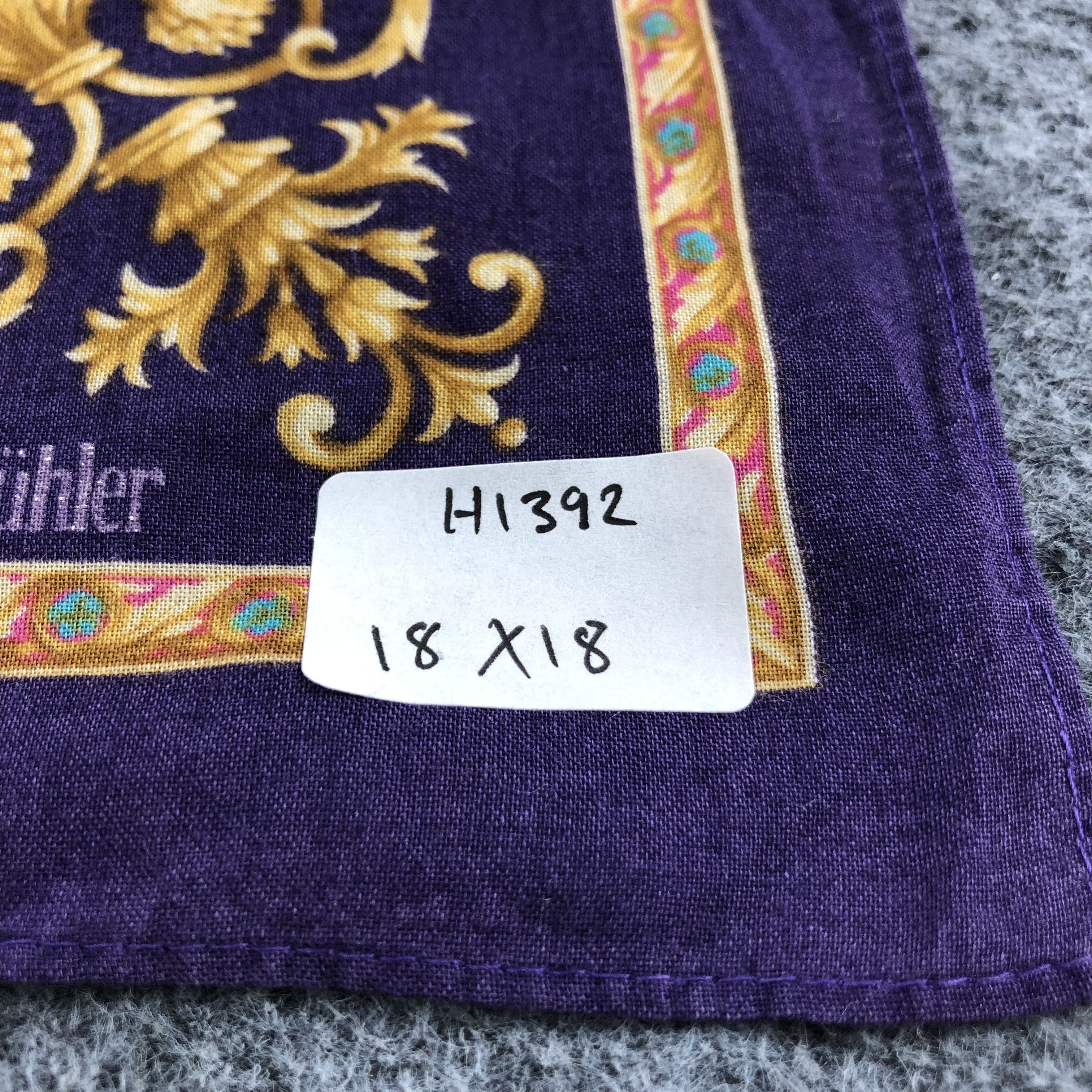 Vintage Felix Buhler Baroque Handkerchief Neckerchief Bandana H1392 Size ONE SIZE - 5 Thumbnail