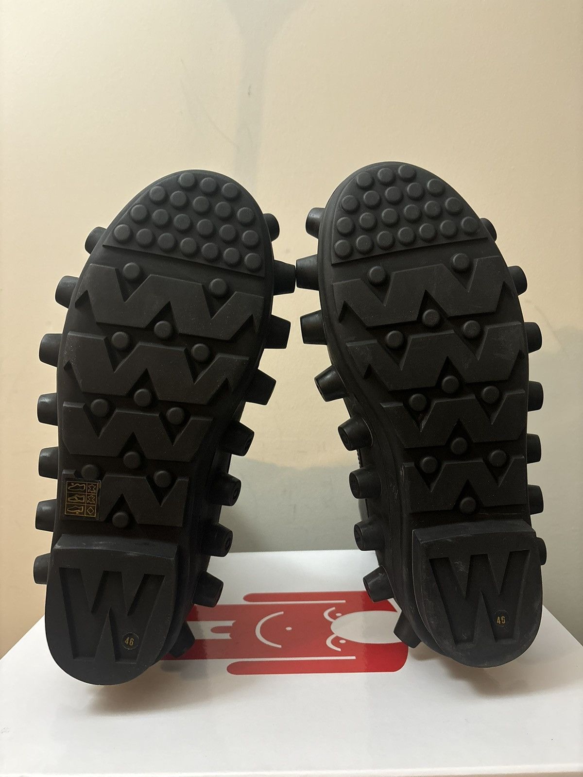 Walter Van Beirendonck Walter Van Beirendonck Boom Leather Rubber Sole Boots Black Size US 13 / EU 46 - 6 Thumbnail