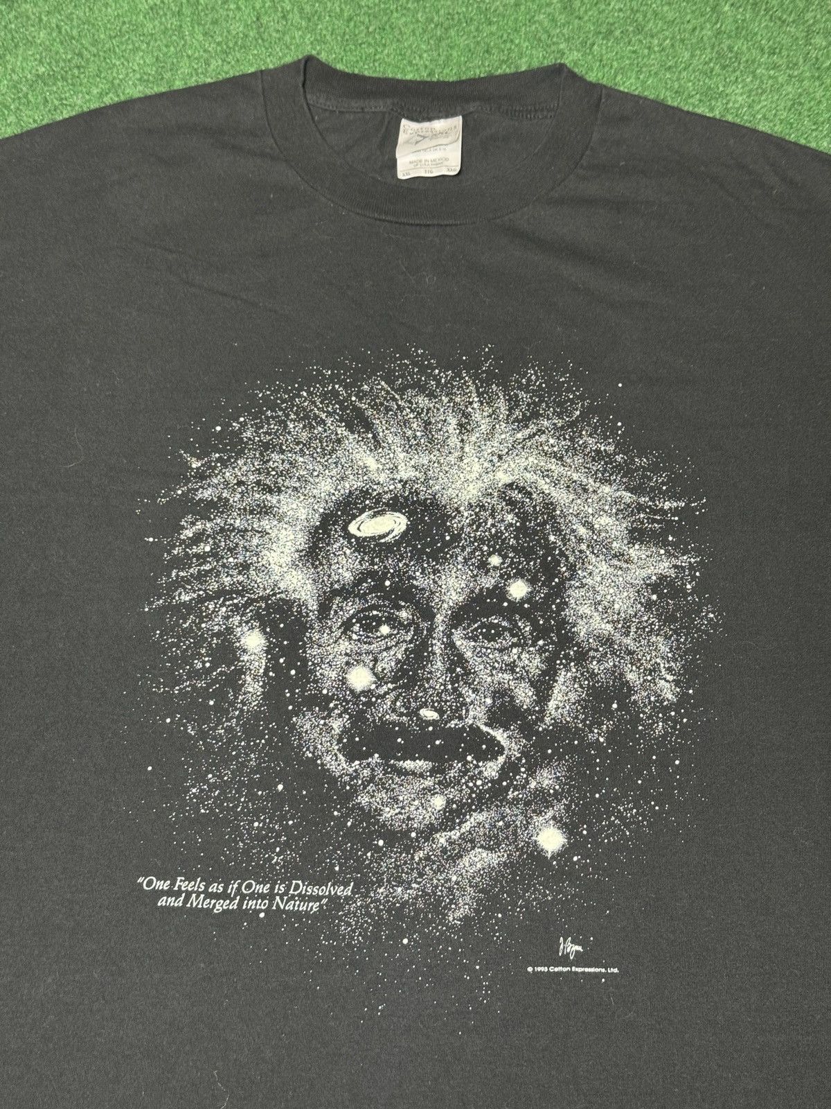 Vintage Vtg 90s Albert Einstein Justin Bieber Constellation T Shirt Size US XXL / EU 58 / 5 - 2 Thumbnail