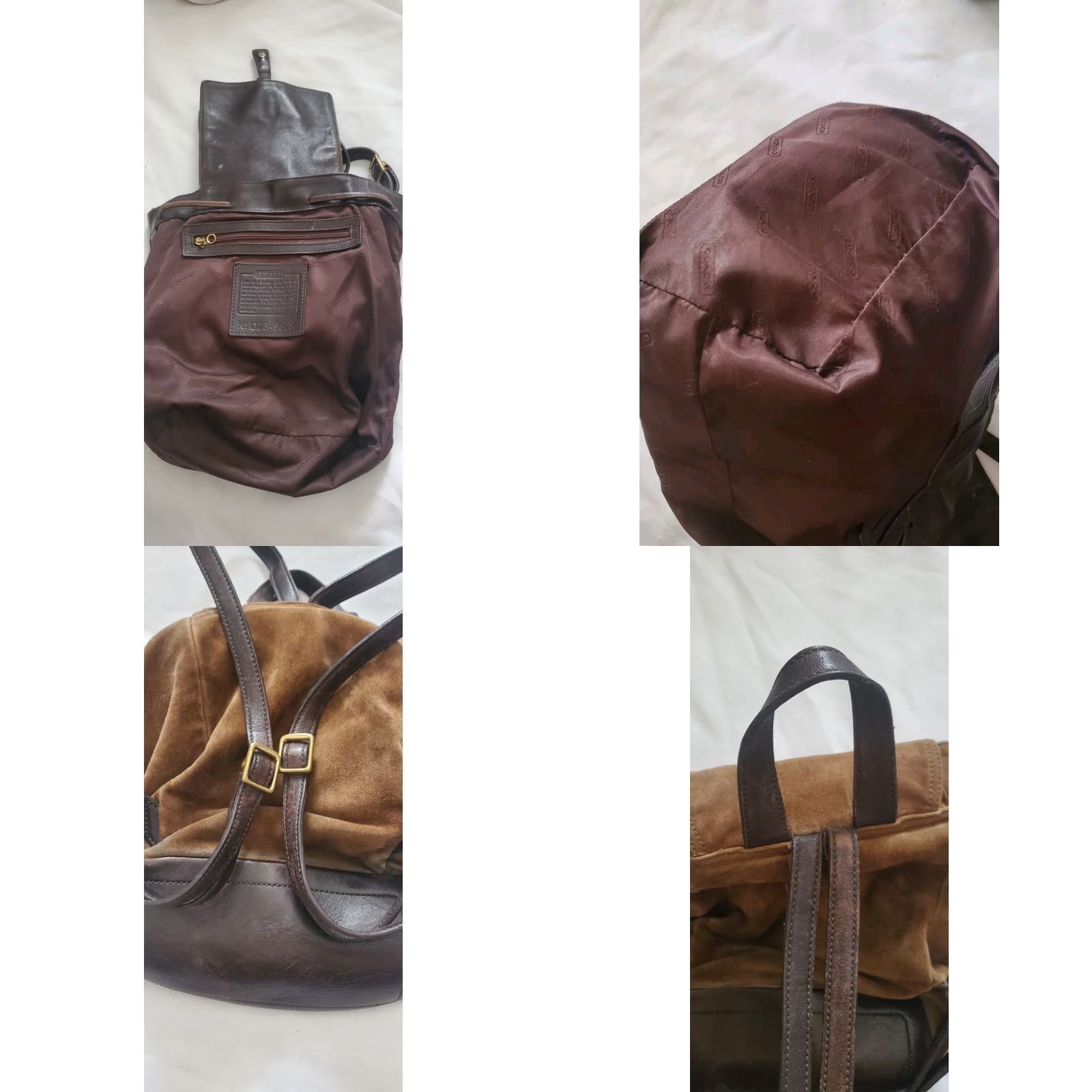 coach backpack vintage bucket leather  OMNIA Vintage Coach Tan Leather Bucket