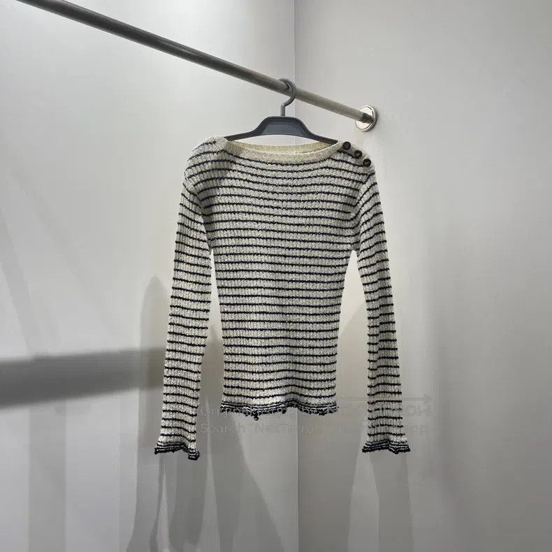Dior Dior Round-neck striped long-sleeved sweater Size XS / US 0-2 / IT 36-38 - 1 Thumbnail