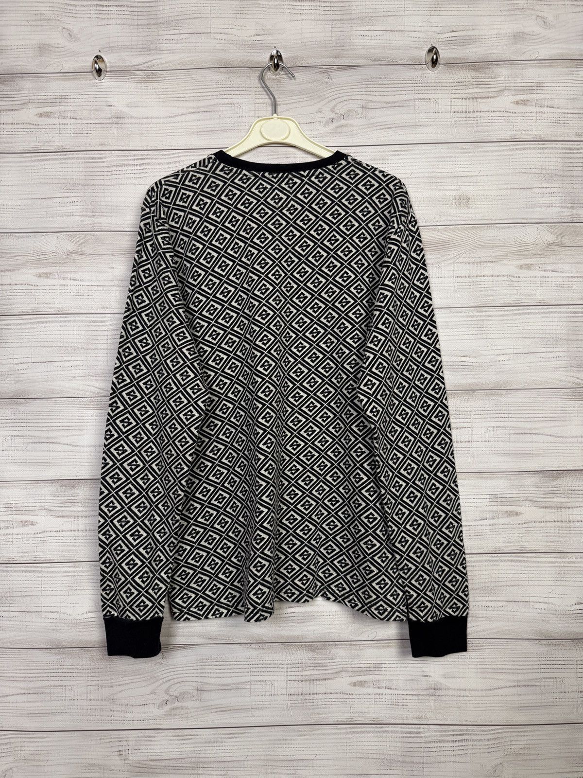 Stussy Stussy Monogram Long Sleeve Shirt Size US M / EU 48-50 / 2 - 2 Thumbnail