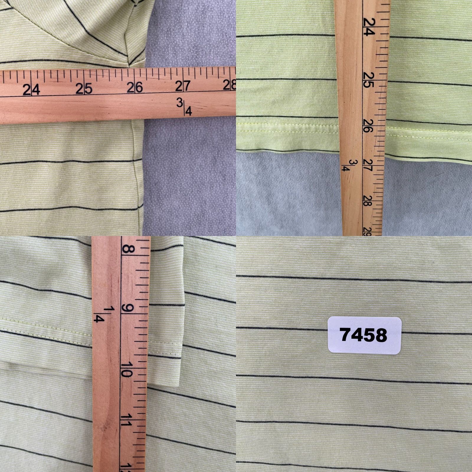 Vintage VINTAGE Masters Green Striped Polo Shirt Adult XL Clubhouse Italy Golf Mens Size US XL / EU 56 / 4 - 8 Thumbnail