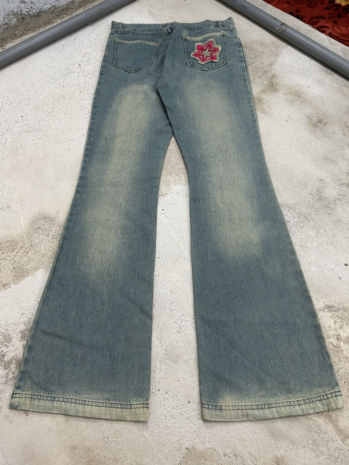Tornado Mart Active Co. Denim Flare Jean Art Embroidery Size US 30 / EU 46 - 7 Thumbnail