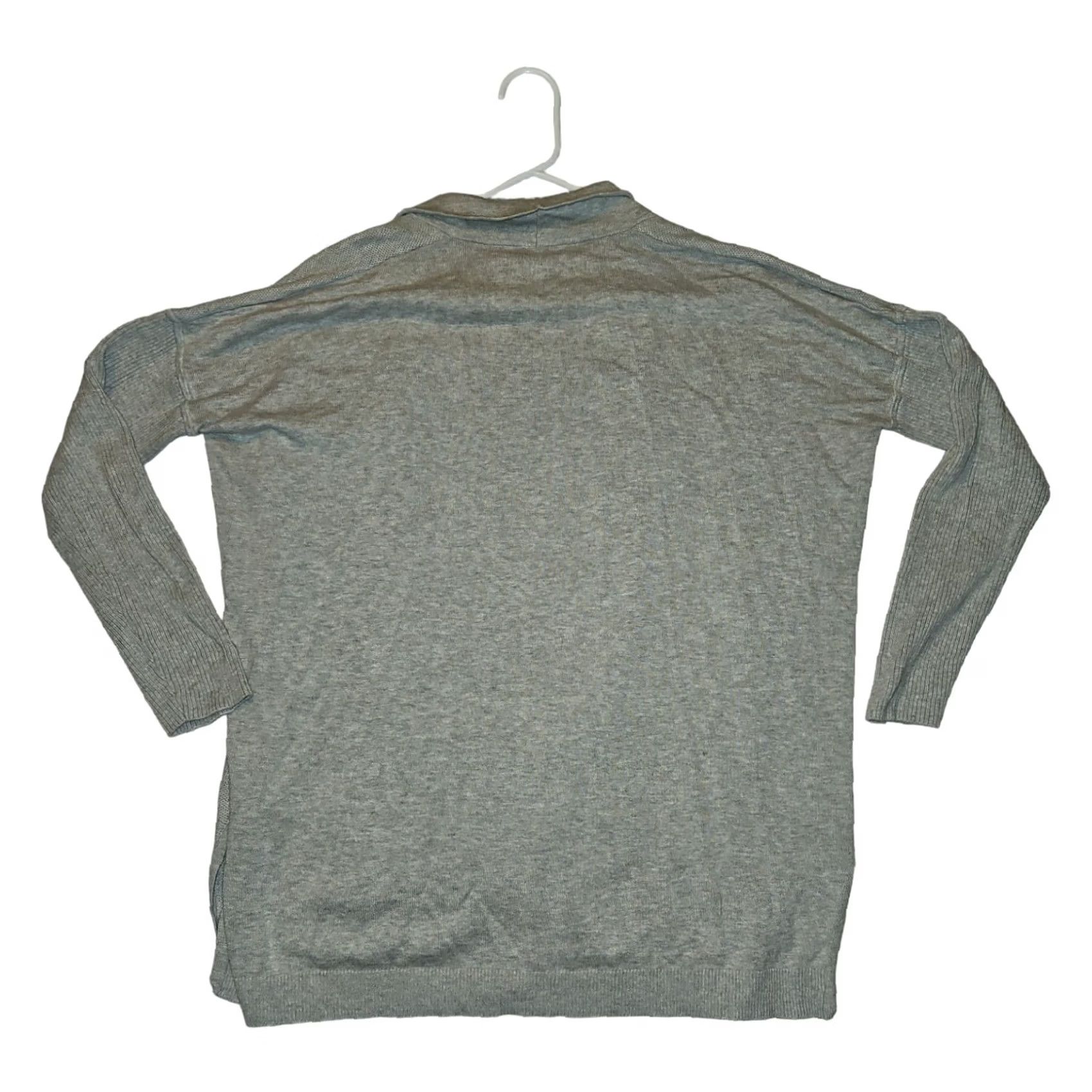 Banana Republic Banana Republic Open Front Cardigan Womens Medium Long Sleeve Gray Preppy Size M / US 6-8 / IT 42-44 - 6 Thumbnail