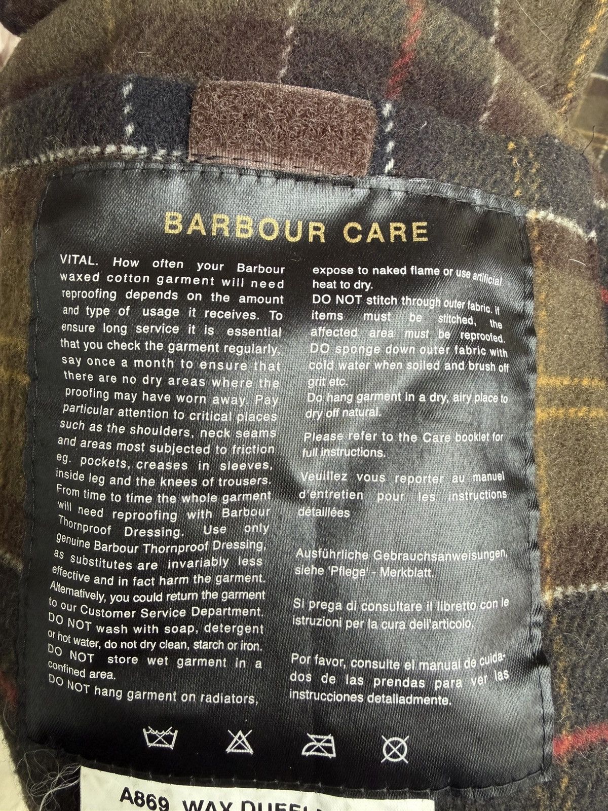 Barbour Rare vintage Barbour Wax jacket wax Duffle Coat A869 brown Size US XL / EU 56 / 4 - 12 Thumbnail