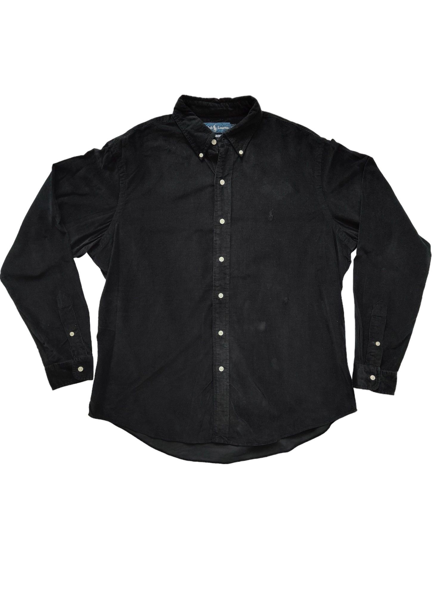 Ralph Lauren Ralph Lauren Black Corduroy Shirt Size US XL / EU 56 / 4 - 1 Thumbnail
