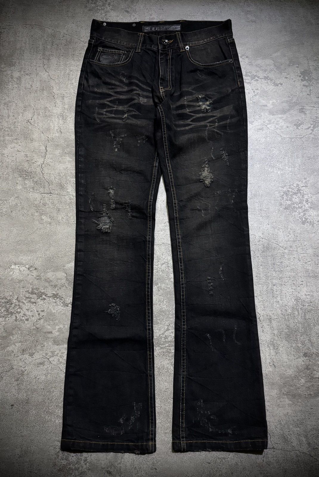 Hysteric Glamour Y2k Apestcip Ifsixwasnine Distressed Jeans Size US 31 - 2 Thumbnail