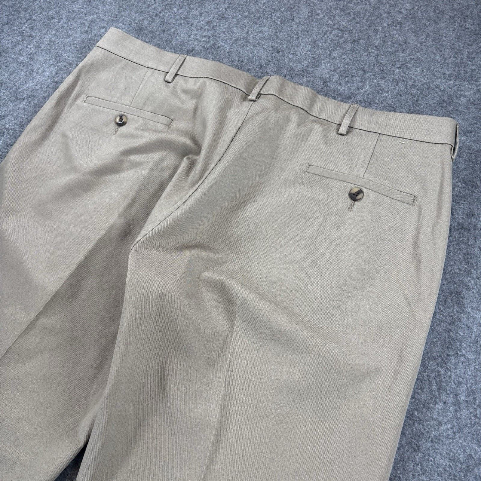 Haggar Haggar Mens Pants 40x30 Straight Khaki Perfect Fit Waistband Size US 40 / EU 56 - 7 Thumbnail