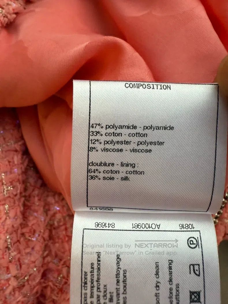 Chanel Chanel 20p orange suit jacket with skirt Size XS / US 0-2 / IT 36-38 - 5 Thumbnail