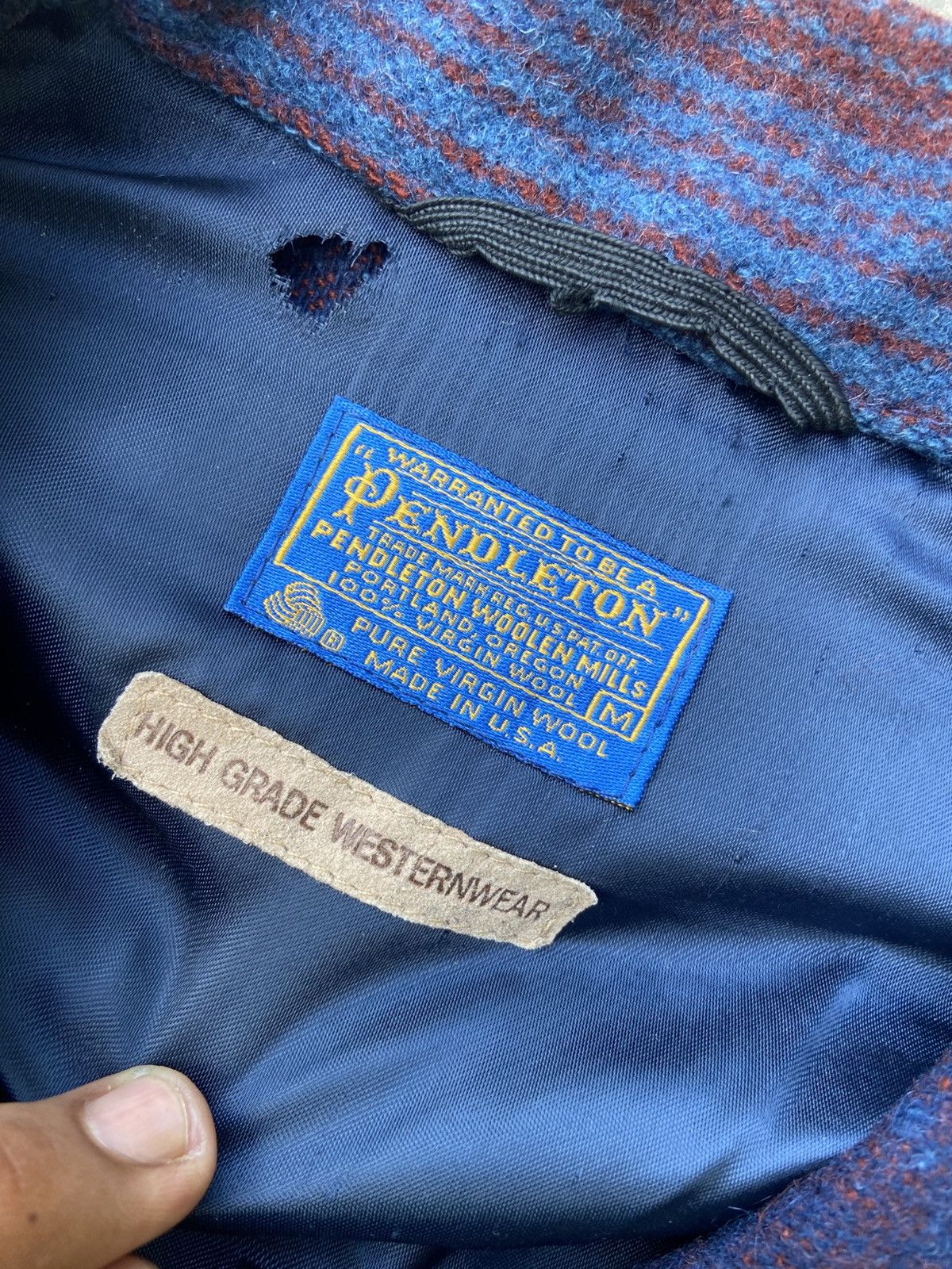 Pendleton Vintage 60’s Pendleton Virgin Wool Board Sunset Ombre Jacket Size US M / EU 48-50 / 2 - 6 Thumbnail