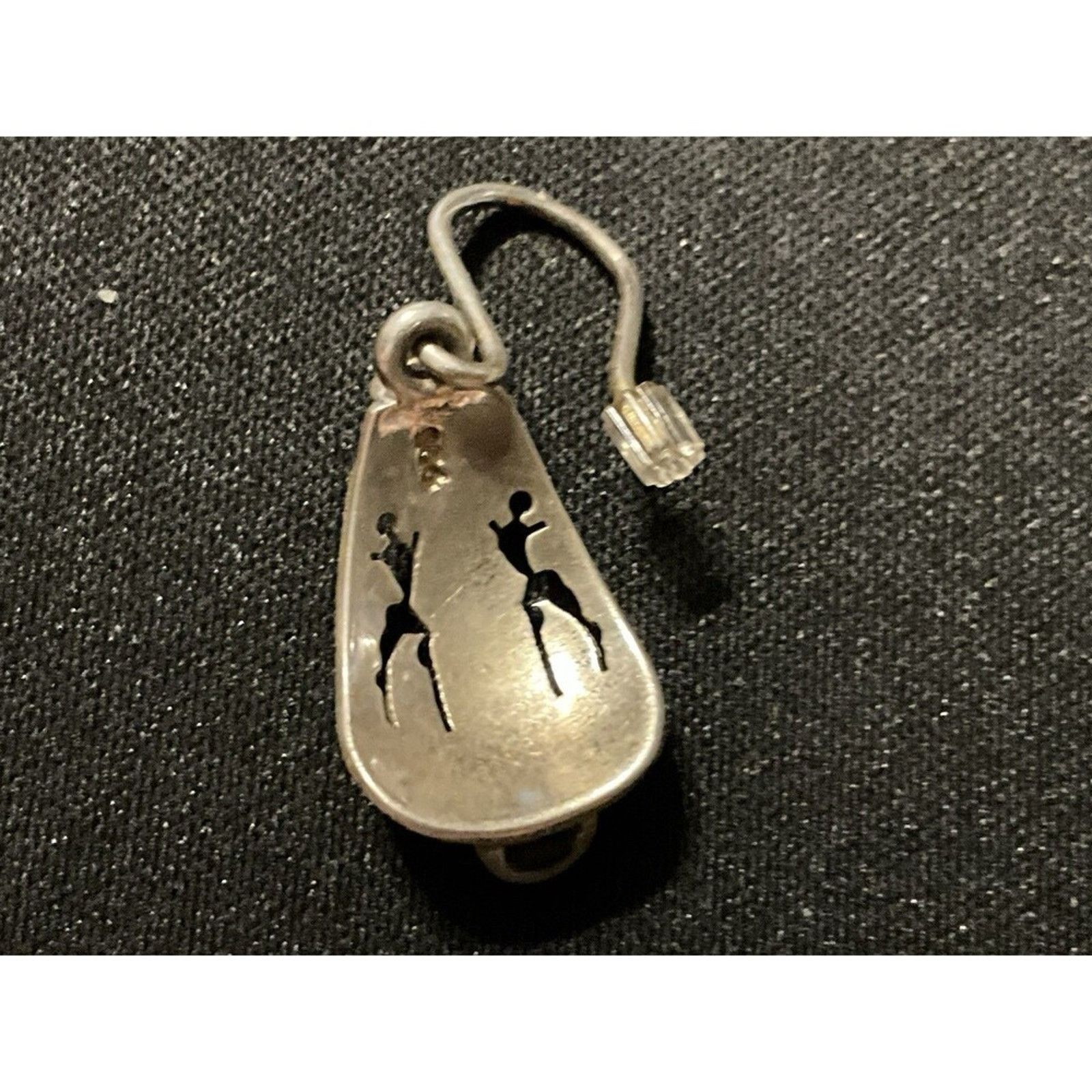Other 925 Post Fish Hook Vintage Native Laser Leather Accent Size ONE SIZE - 5 Thumbnail