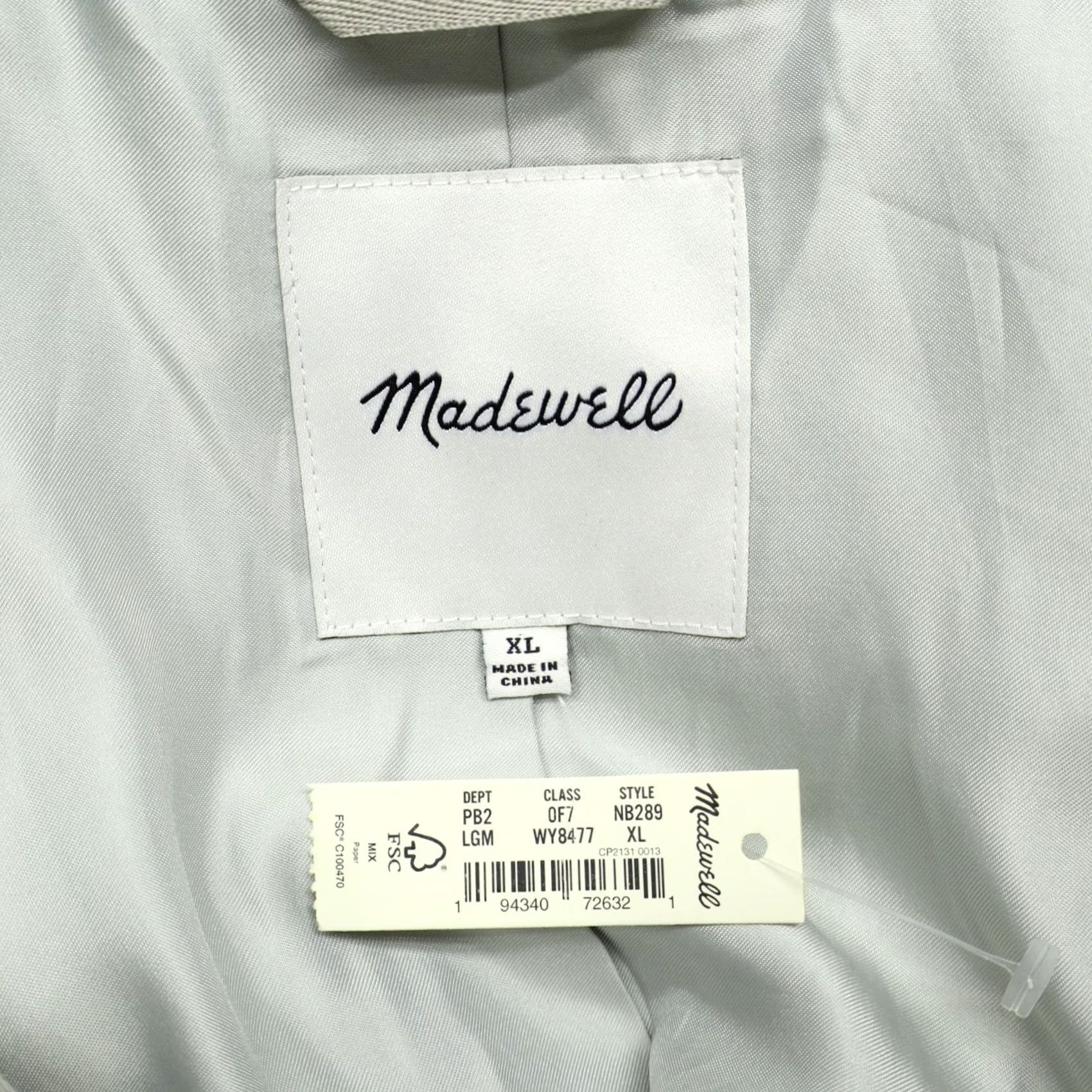Madewell Madewell Jacket Women's XL Gray Wool Blend Flannel Button Pockets Collared Basic Jacket New Size XL / US 12-14 / IT 48-50 - 4 Thumbnail
