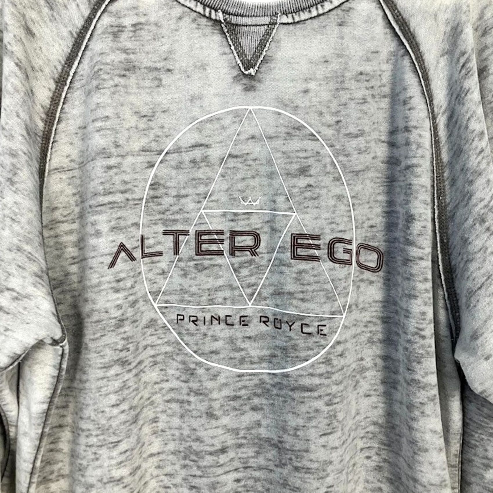 Prince Prince Royce Alter Ego (Genesis/ Enigma) Crewneck Sweatshirt Grey XL Unisex Adults Sweatshirt Pullover Crewneck Lightweight 55% Cotton 45% Polyester Size US XL / EU 56 / 4 - 2 Thumbnail
