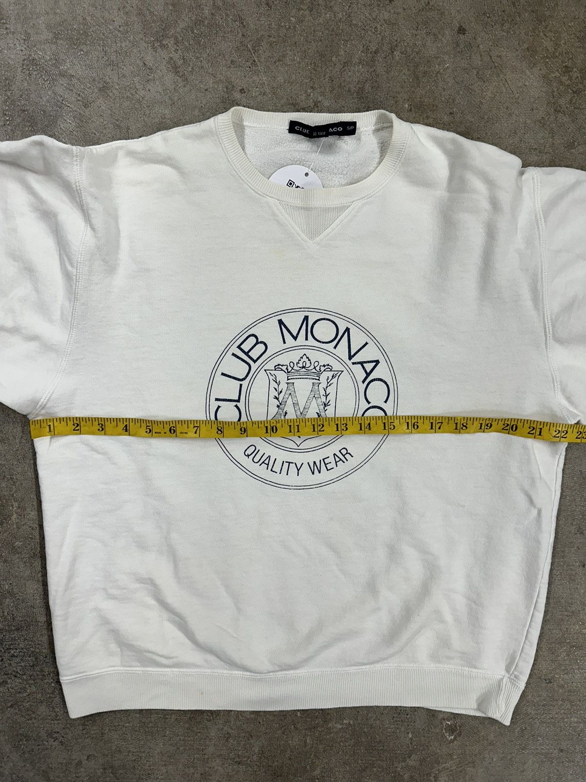 Club Monaco Vintage 90s Club Monaco Heritage Crest Logo Sweatshirt Size US S / EU 44-46 / 1 - 14 Thumbnail