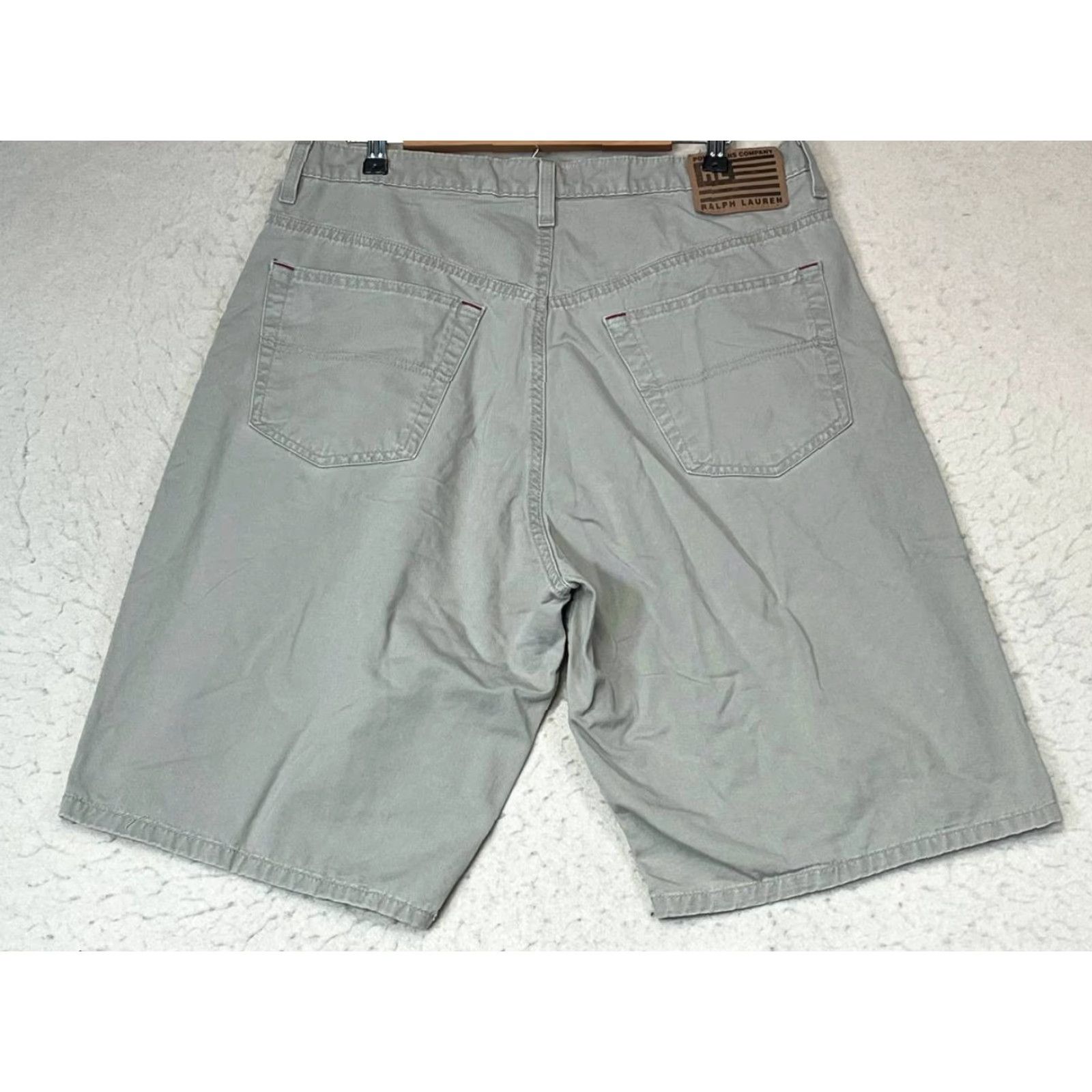 Polo Ralph Lauren Polo Ralph Lauren Shorts Men 34 100% Cotton Banner Twill Casual Khaki Green Flat Front Regular Mens Size US S / EU 44-46 / 1 - 2 Thumbnail