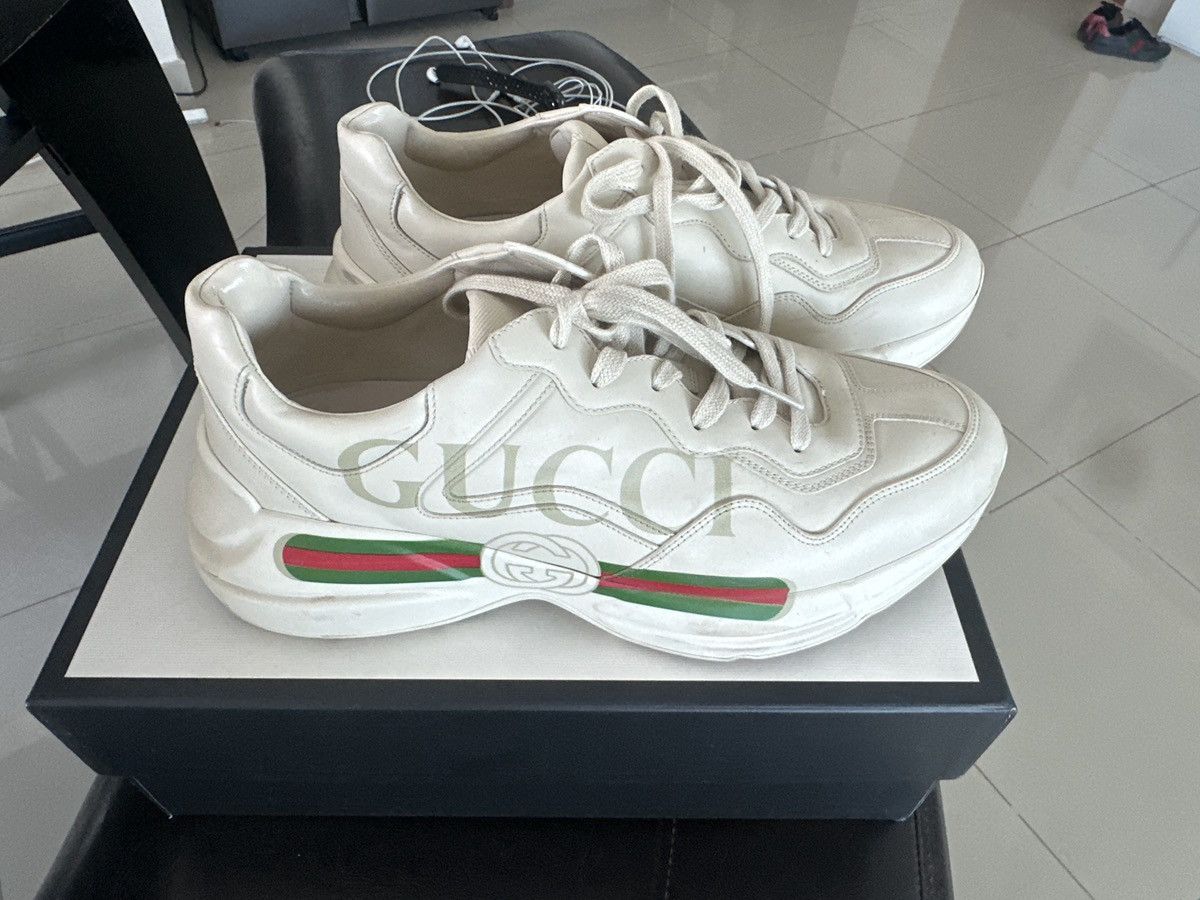 Gucci Gucci rython sneakers size 11 IT 12 US Rhyton with logo Size US 12 / EU 45 - 2 Thumbnail