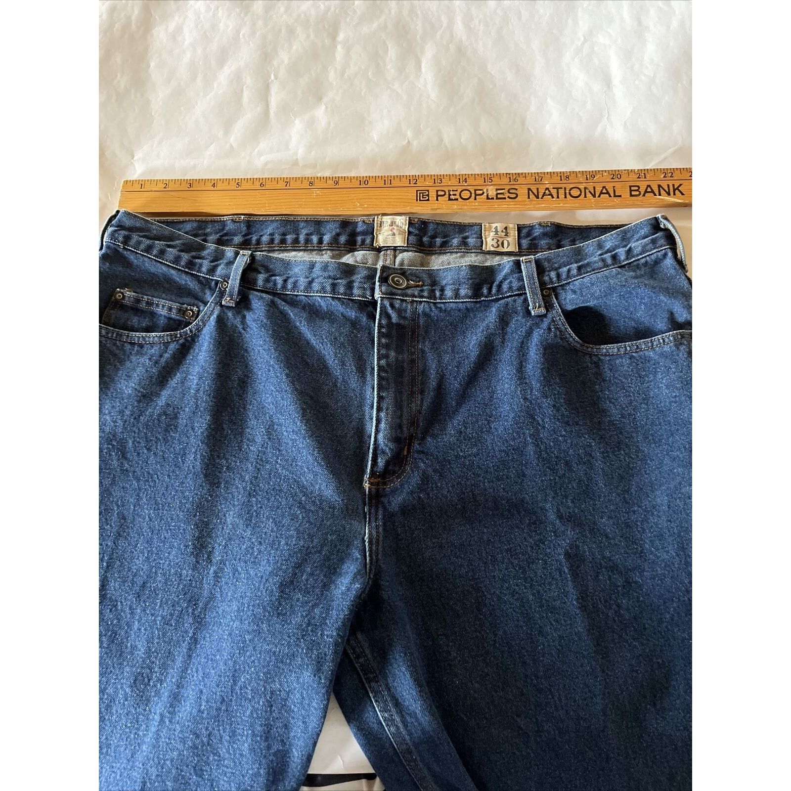 Redhead RedHead Jeans Mens 44x30 Blue Workwear Cotton Denim Y2k EUC Size US 44 / EU 60 - 4 Thumbnail