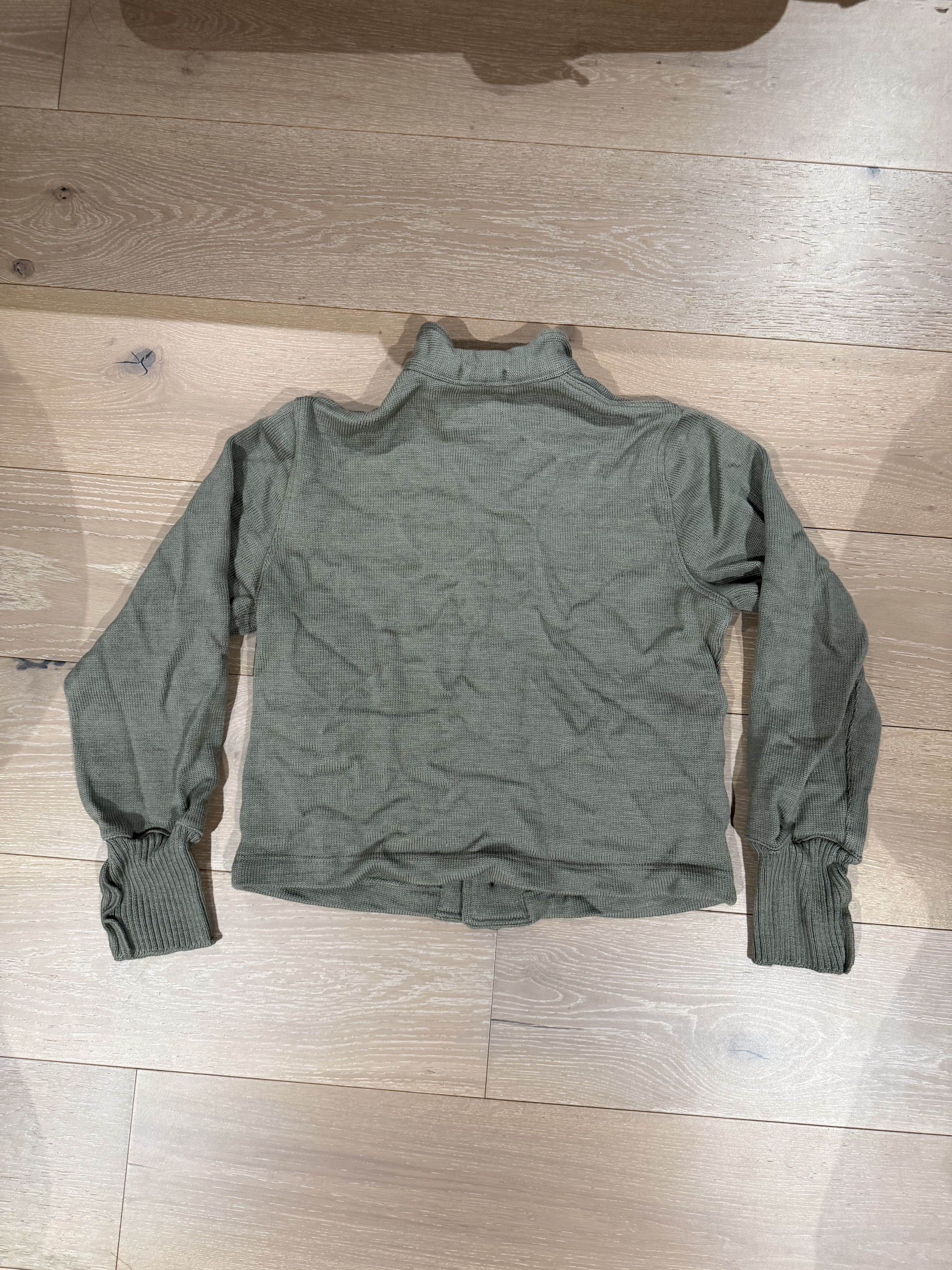 Dehen 1920 💚 Dehen 1920 Submariner Sweater Coat Sage Large NEW Size US L / EU 52-54 / 3 - 13 Thumbnail