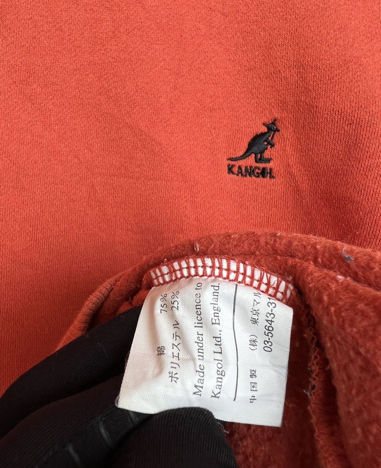 Kangol × Vintage Kangol England Embroidered Logo Orange Sweatshirt Size L / US 10 / IT 46 - 5 Thumbnail