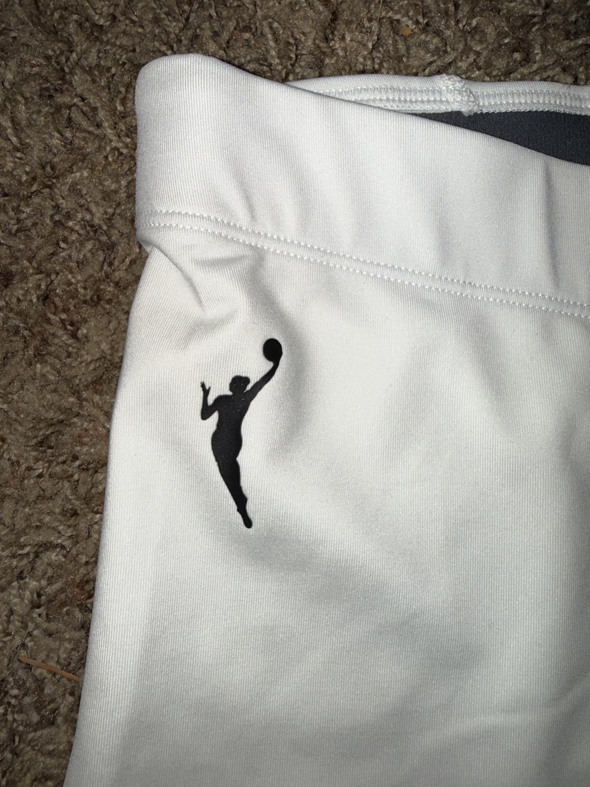 Nike Nike Pro Women’s WNBA Team Issued 8” Compression White Shorts Sample Size 28" / US 6 / IT 42 - 2 Thumbnail