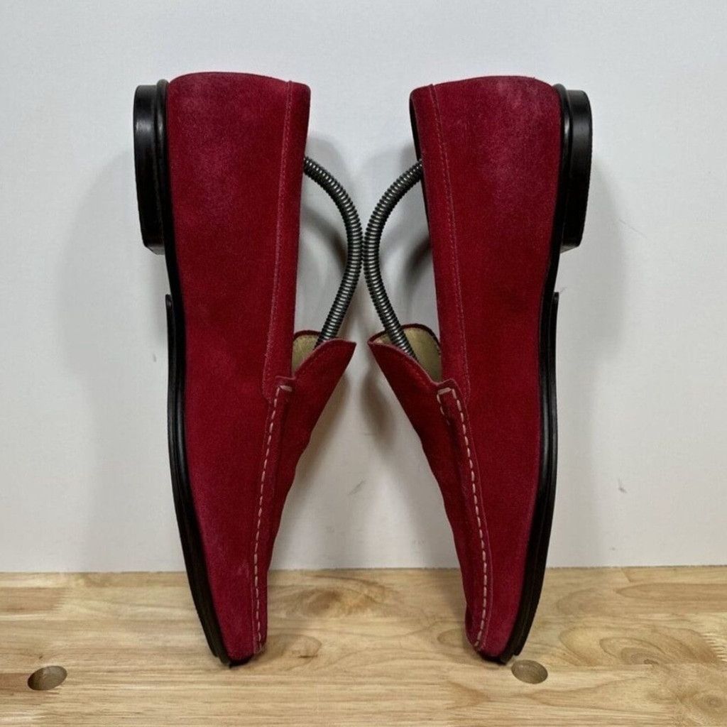 Prada Prada Red Suede Loafers – Monaco F1 Pop-Up, Men's Size 10 Size US 10 / EU 43 - 1 Thumbnail