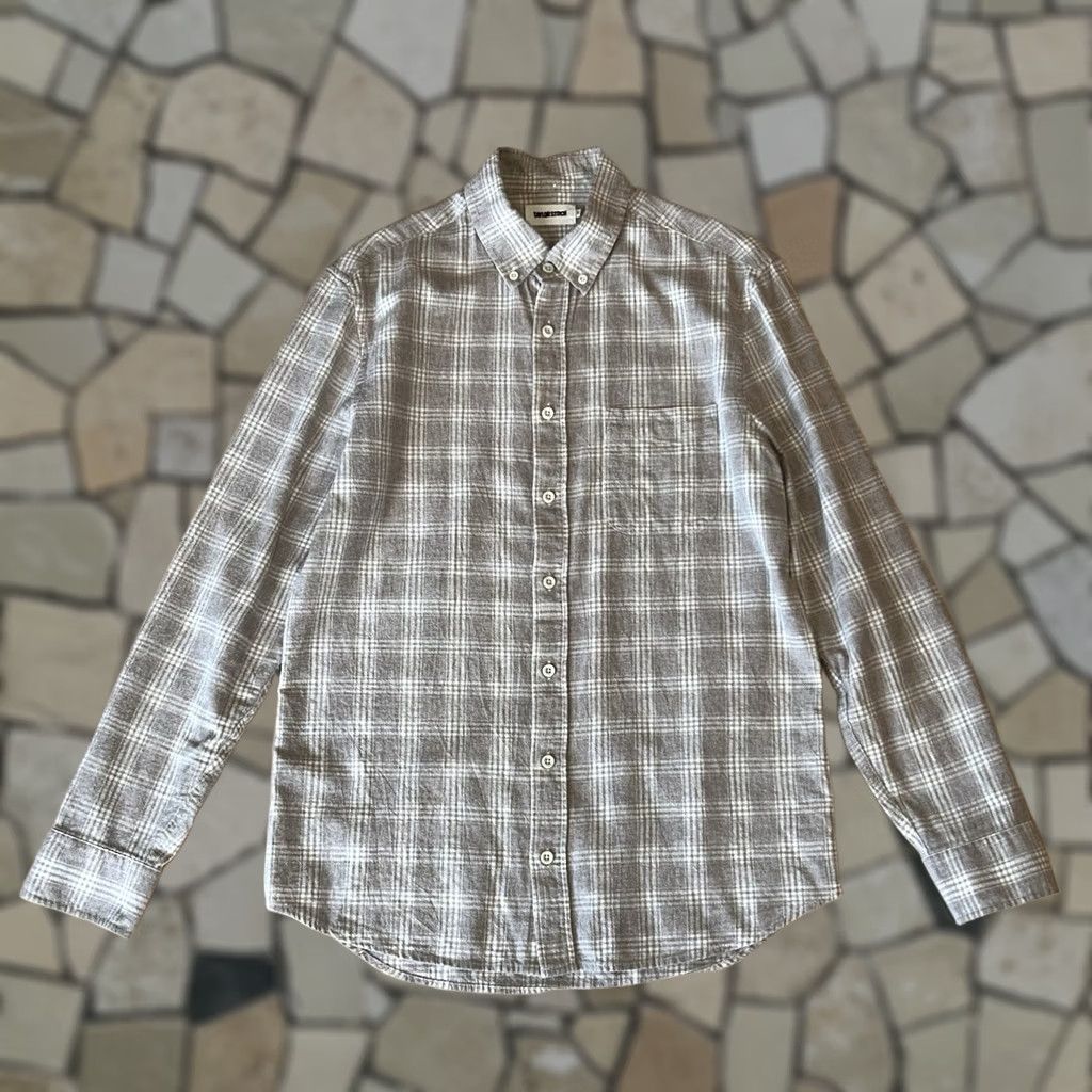 Taylor Stitch VINTAGE The Jack Shirt Men 38 Small Heather Flax Plaid Long Sleeve Taylor Stitch Button-Up Mens Chest Pocket 100% Organic Cotton Regular Album? Size US M / EU 48-50 / 2 - 1 Thumbnail
