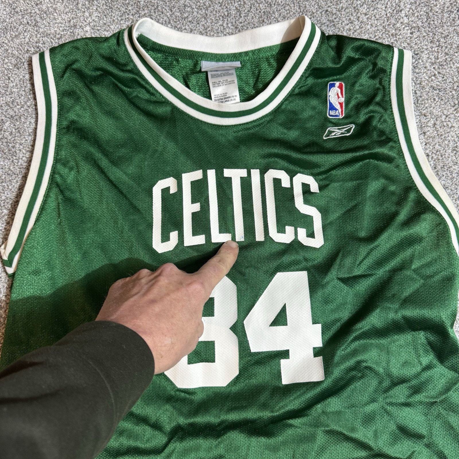 Reebok Reebok Paul Pierce #34 Boston Celtics NBA Jersey Mens XL Size US XL / EU 56 / 4 - 4 Thumbnail