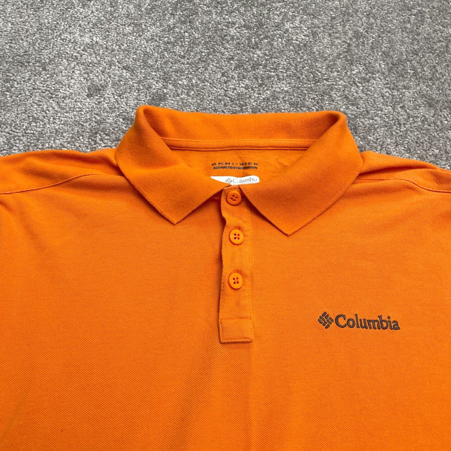 Vintage Columbia Omni Wick Shirt Mens Medium Orange Short Sleeve Collared Active Polo Size US M / EU 48-50 / 2 - 3 Thumbnail