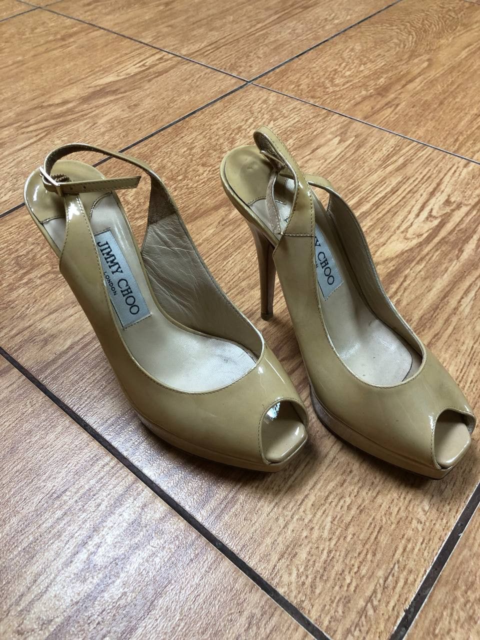 Jimmy Choo × Vintage Jimmy Choo High Heels Sneak Skin Luxury Size US 5 / IT 35 - 8 Thumbnail