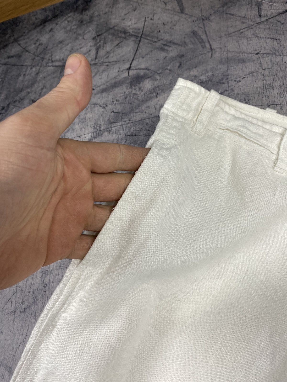 Polo Ralph Lauren × Vintage Vintage Ralph Lauren Linen Pants Size 26" / US 2 / IT 38 - 4 Thumbnail